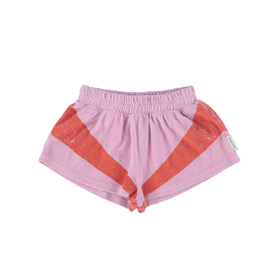 Piupiuchick Lilac Stripe Shorts
