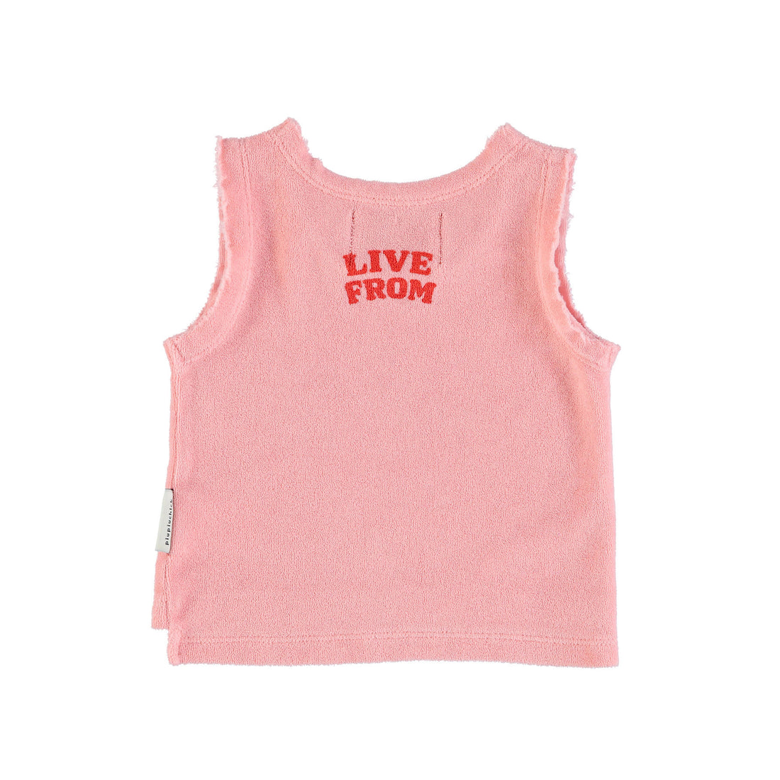 Piupiuchick Pink Star Print Sleeveless T-Shirt