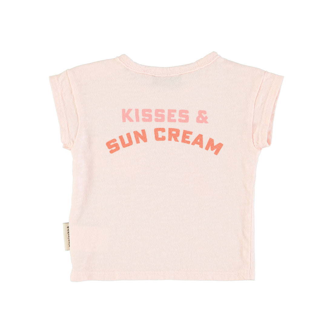 Piupiuchick Light Pink Printed Lips Baby T-Shirt