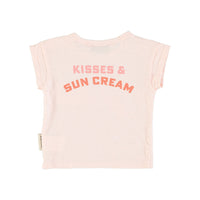 Piupiuchick Light Pink Printed Lips Baby T-Shirt