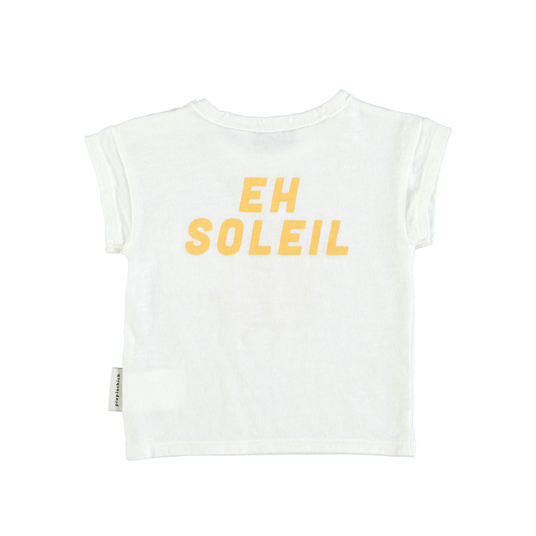 Piupiuchick Ecru Sun Print Baby T-Shirt