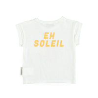Piupiuchick Ecru Sun Print Baby T-Shirt