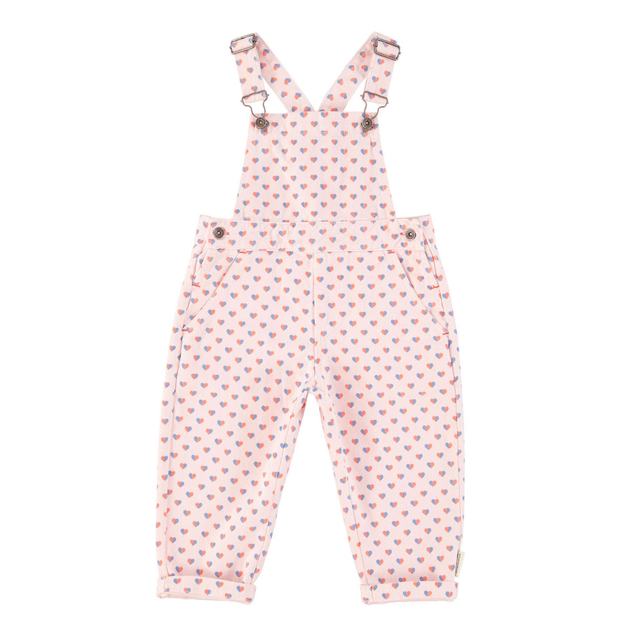 Piupiuchick Pink Hearts AO Dungarees