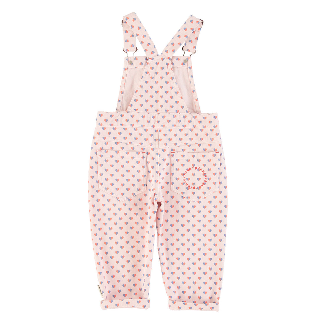 Piupiuchick Pink Hearts AO Dungarees