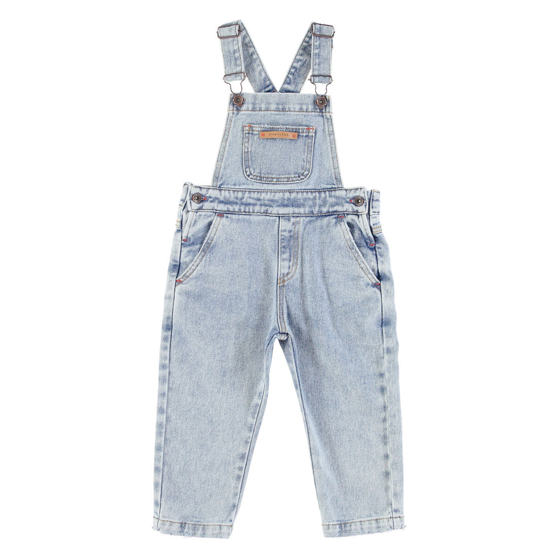 Piupiuchick Washed Blue Denim Dungarees