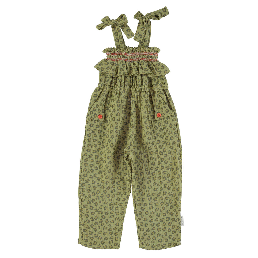 Piupiuchick Khaki Animal Print Jumpsuit