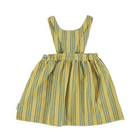 Piupiuchick Khaki Large Stripe Sleeveless Dress