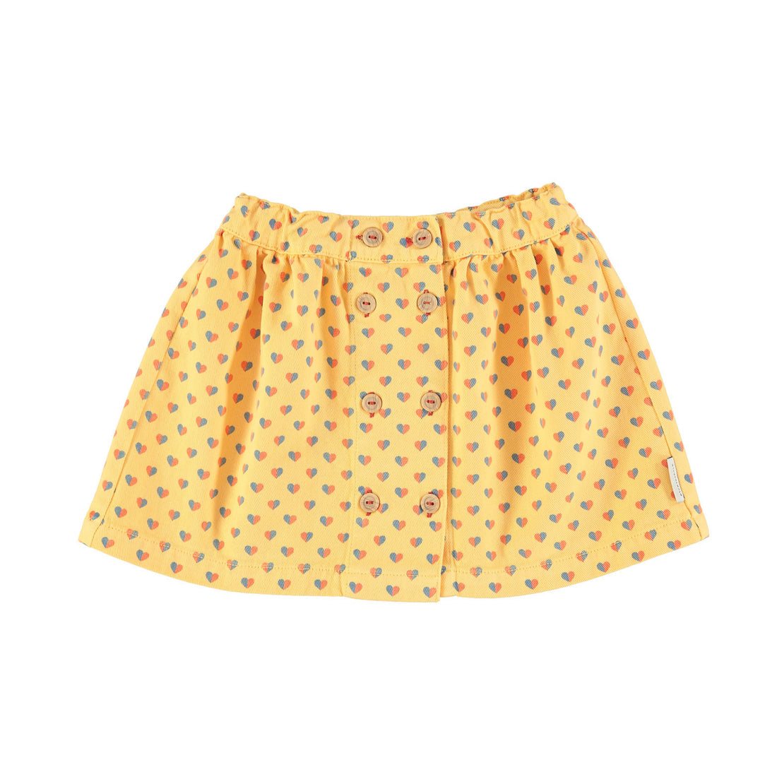 Piupiuchick Yellow Hearts AO Short Skirt