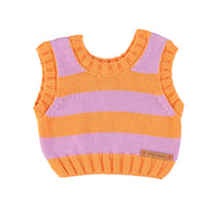 Piupiuchick Lavander Stripe Knitted Top