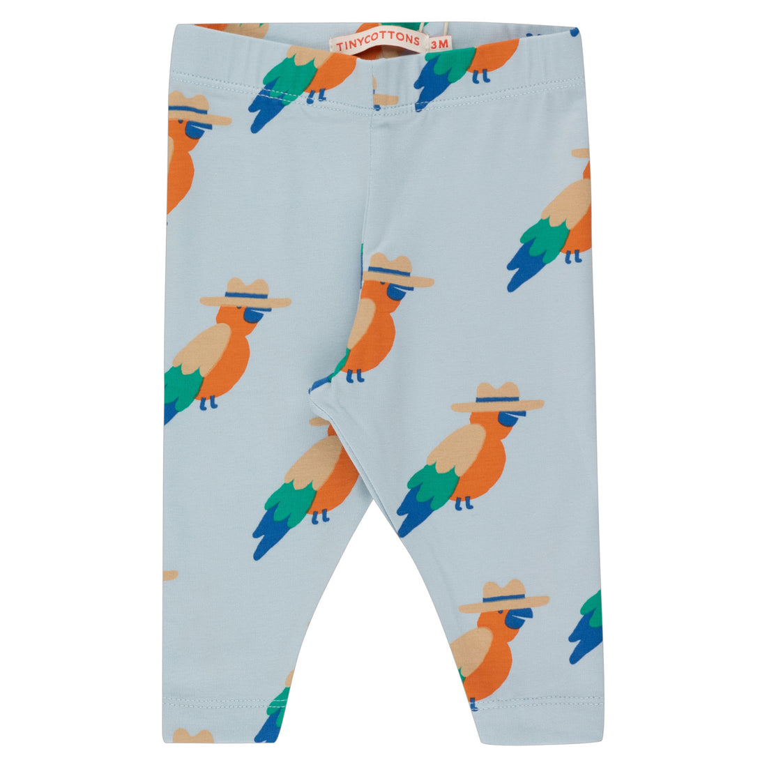 Tiny Cottons Washed Blue Papagayo Baby Pant