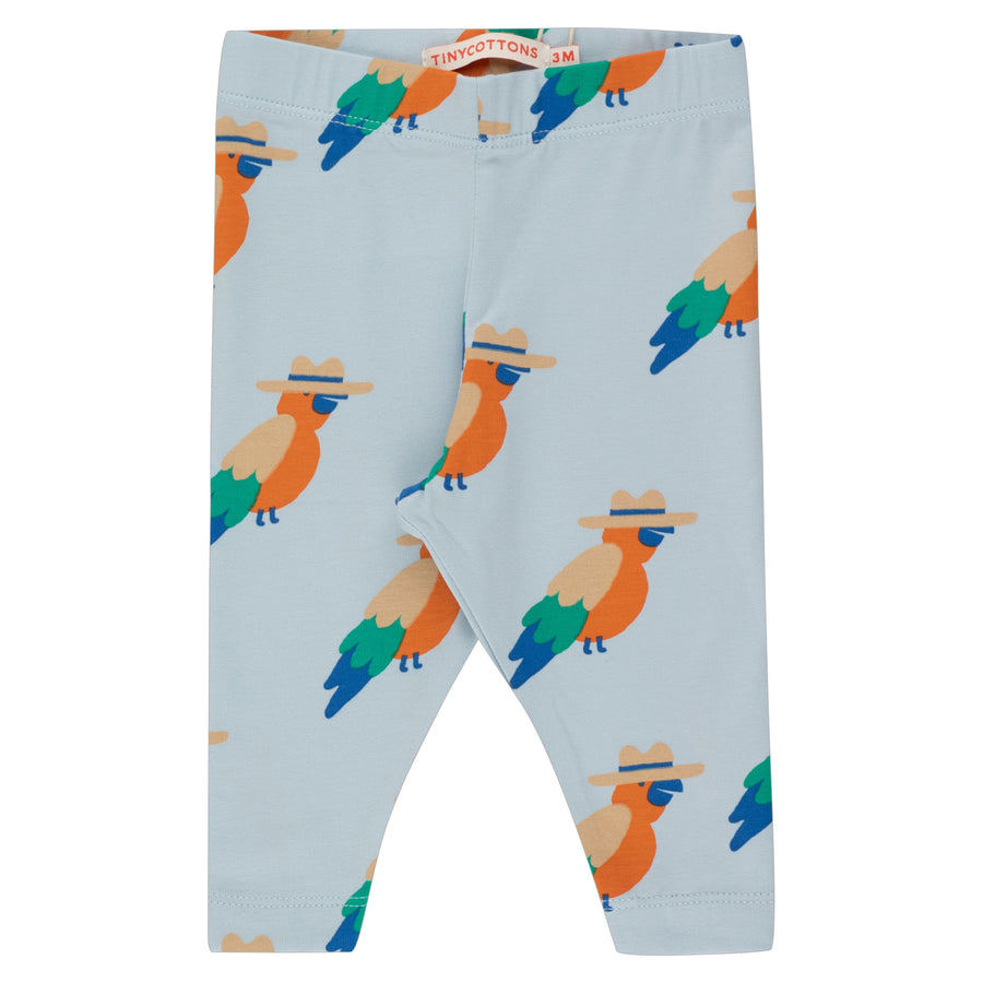 Tiny Cottons Washed Blue Papagayo Baby Pant