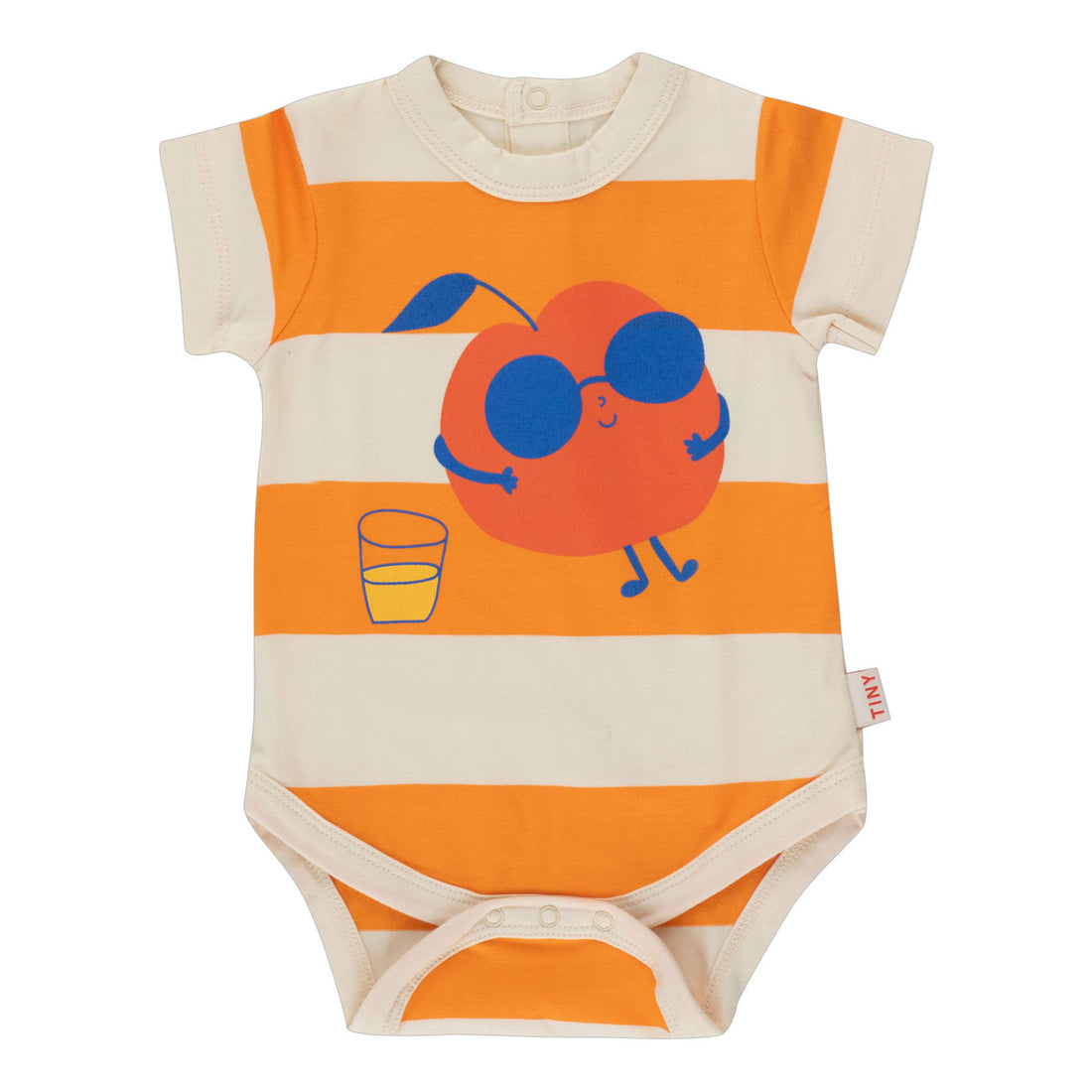 Tiny Cottons Light Cream/Marigold Leisure Stripes Body