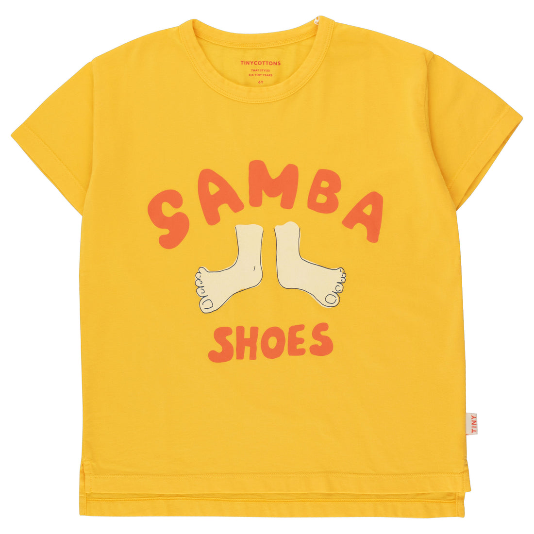 Tiny Cottons Yellow Samba Shoes Tee
