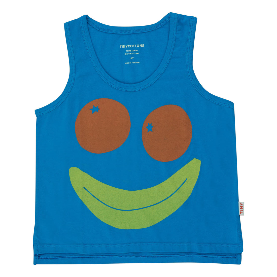 Tiny Cottons Lapis Blue Smile Tank Top