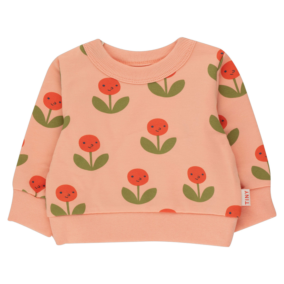 Tiny Cottons Papaya Peonies Baby Sweatshirt
