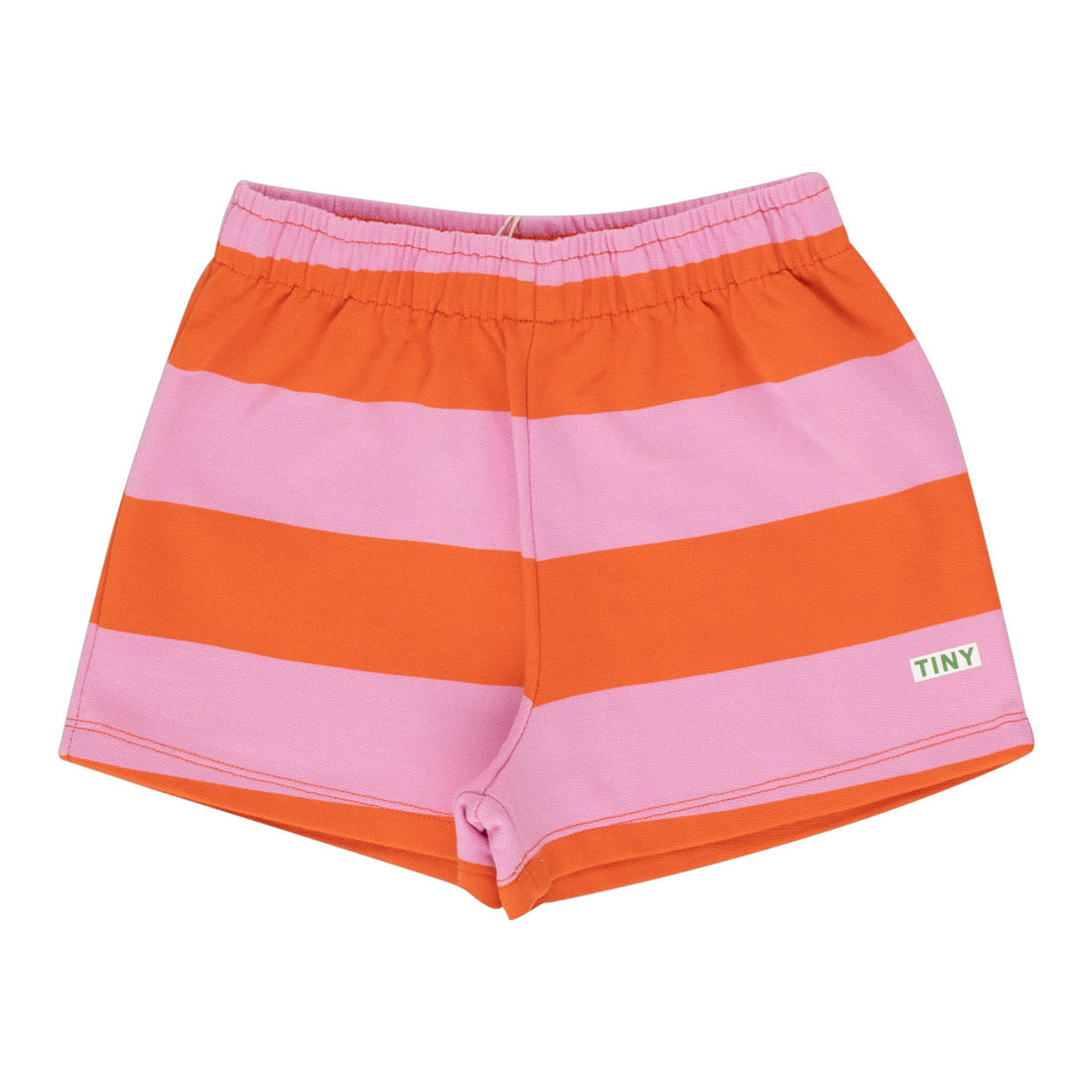 Tiny Cottons Gardenia/Summer Red Tiny Stripes Short