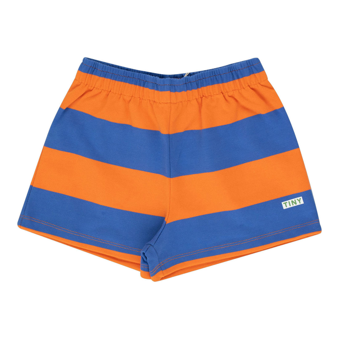 Tiny Cottons Tangerine/Ultramarine Tiny Stripes Short