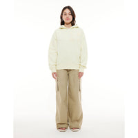 Les Coyotes De Paris Lime Green Towelling Logo Hoodie