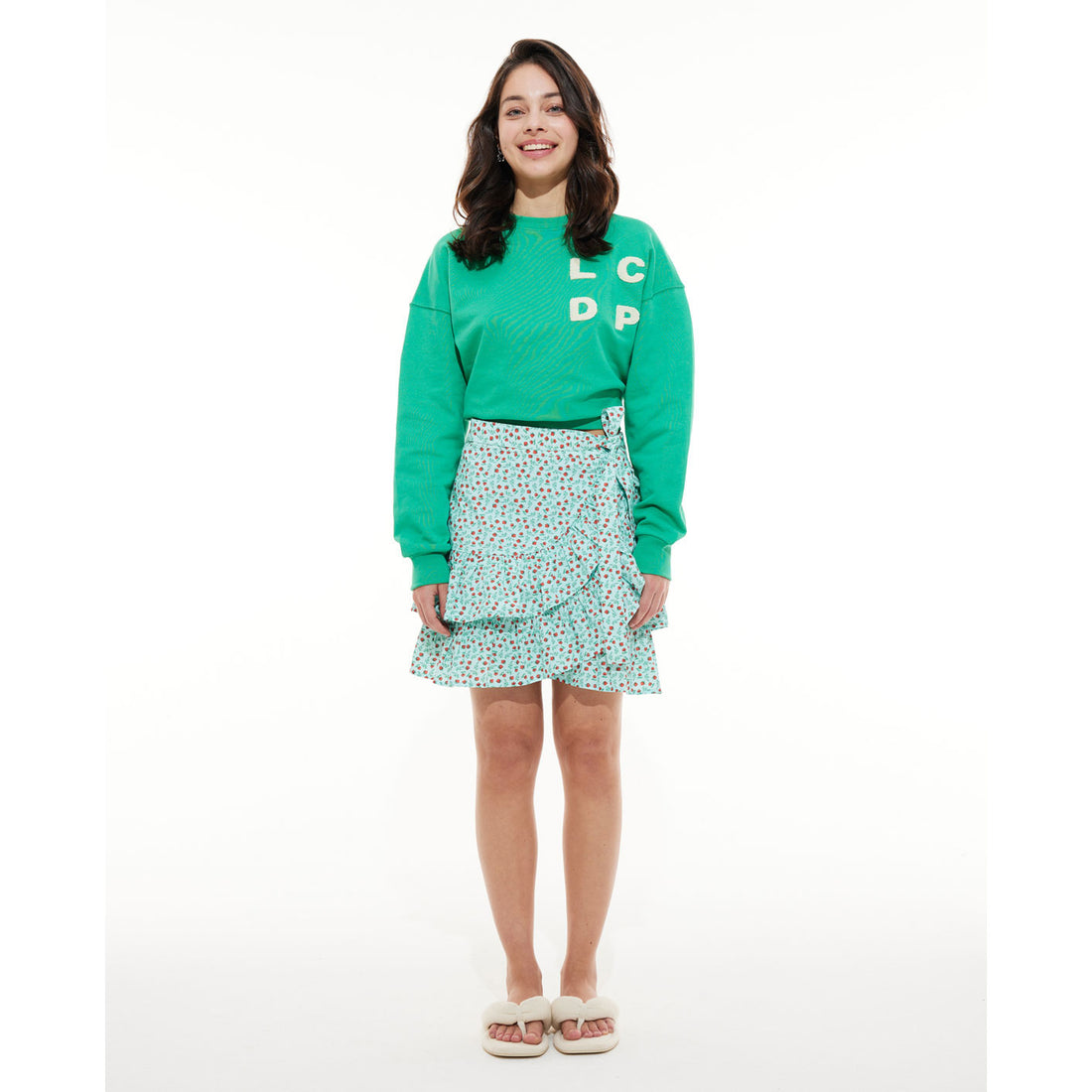 Les Coyotes De Paris Jade Towelling Logo Sweatshirt