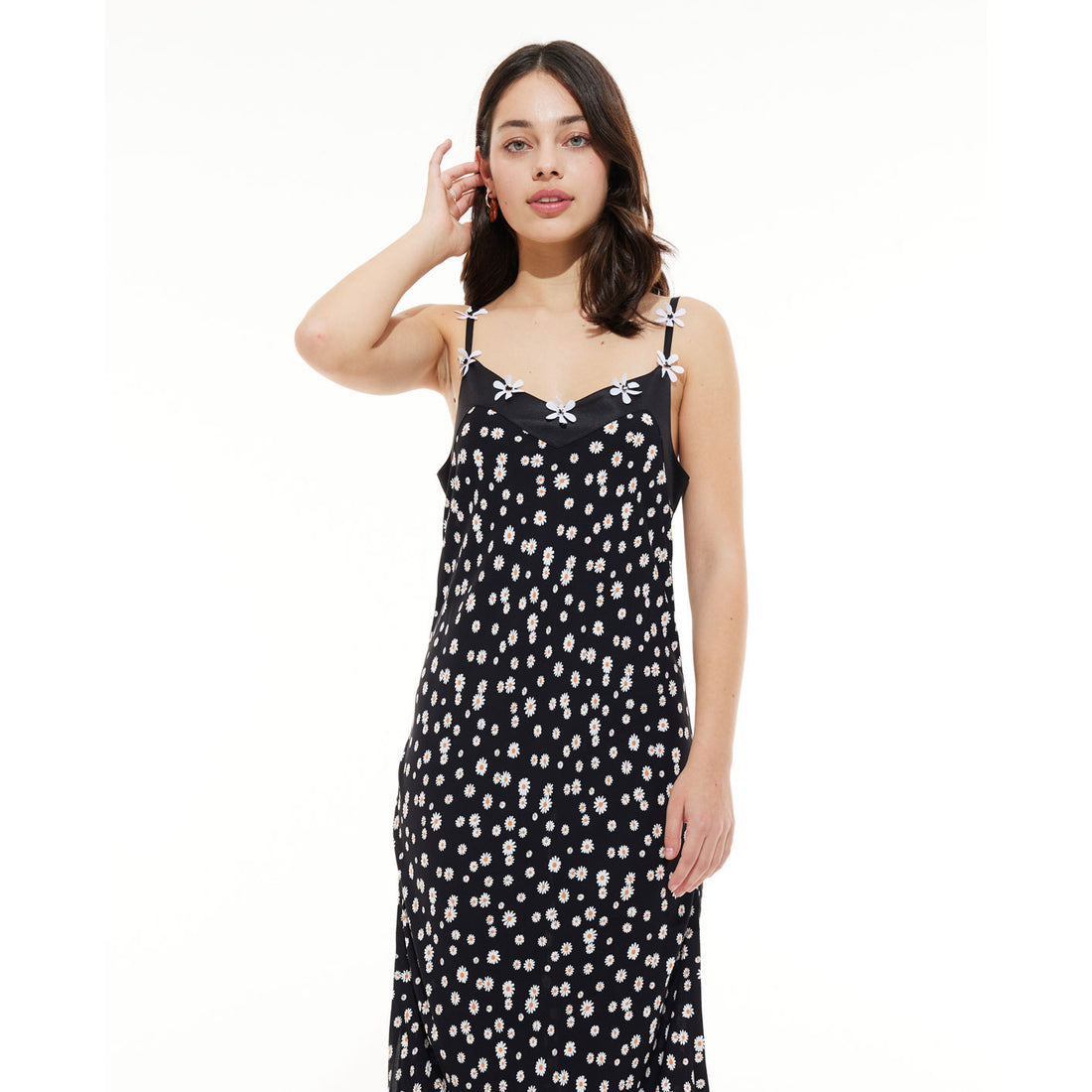 Les Coyotes De Paris Daisies Printed Slip Dress