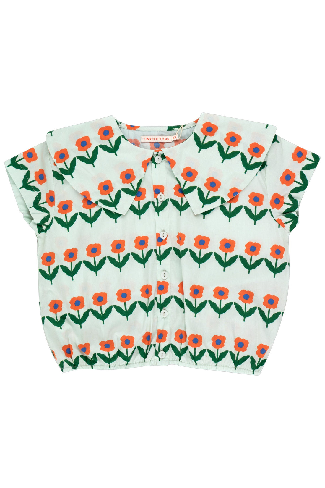 Tiny Cottons Off-White Flowerbeds Blouse
