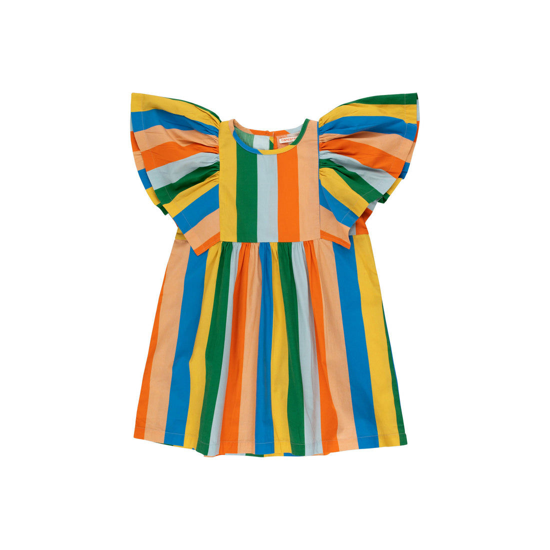 Tiny Cottons Multicolor Multicolor Stripes Dress