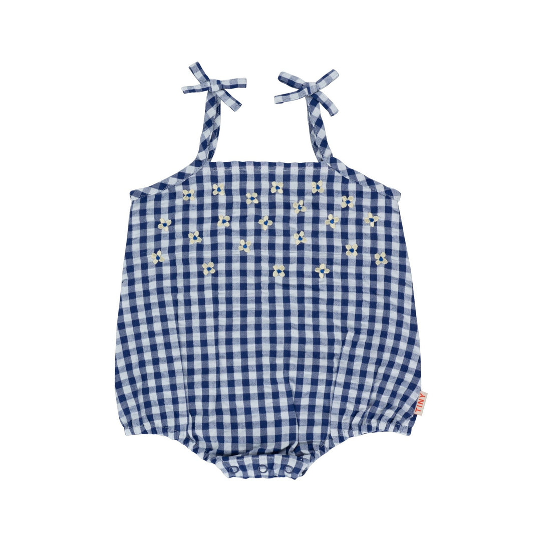 Tiny Cottons Light Cream/Ultramarine Vichy Body