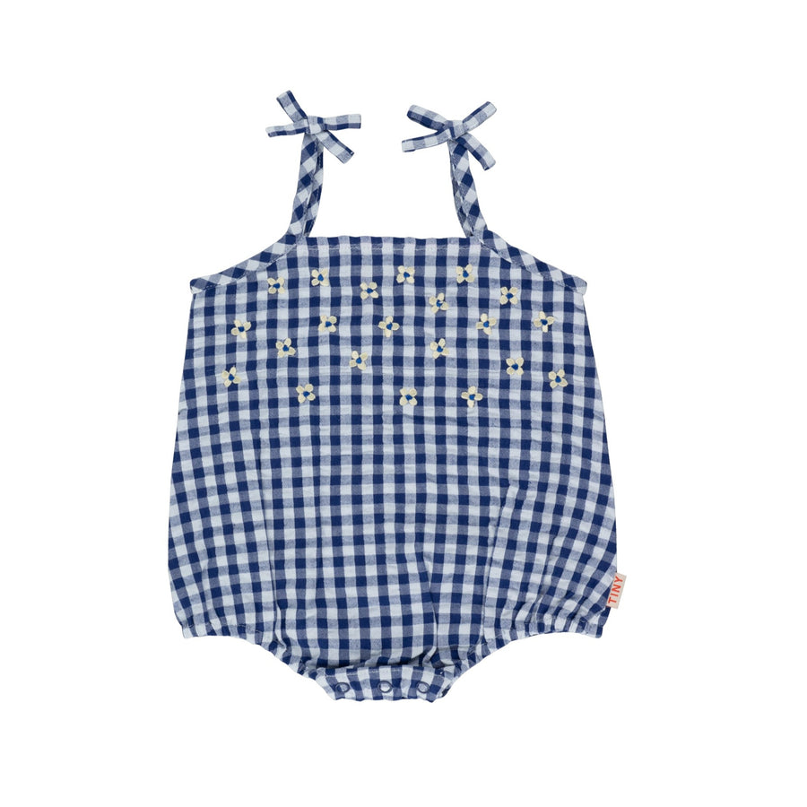 Tiny Cottons Light Cream/Ultramarine Vichy Body