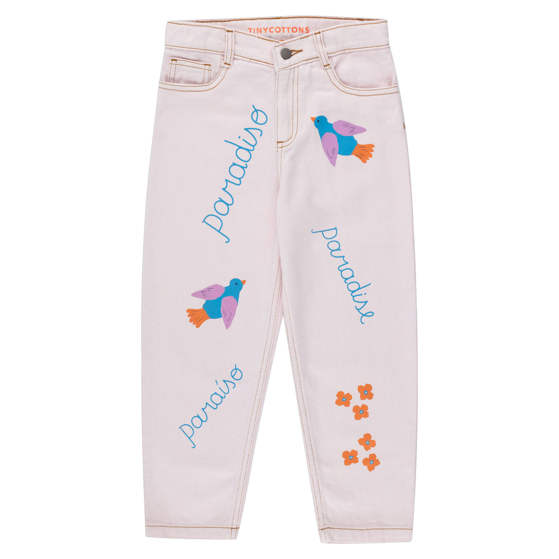 Tiny Cottons Light Pink Paraiso Baggy Jeans
