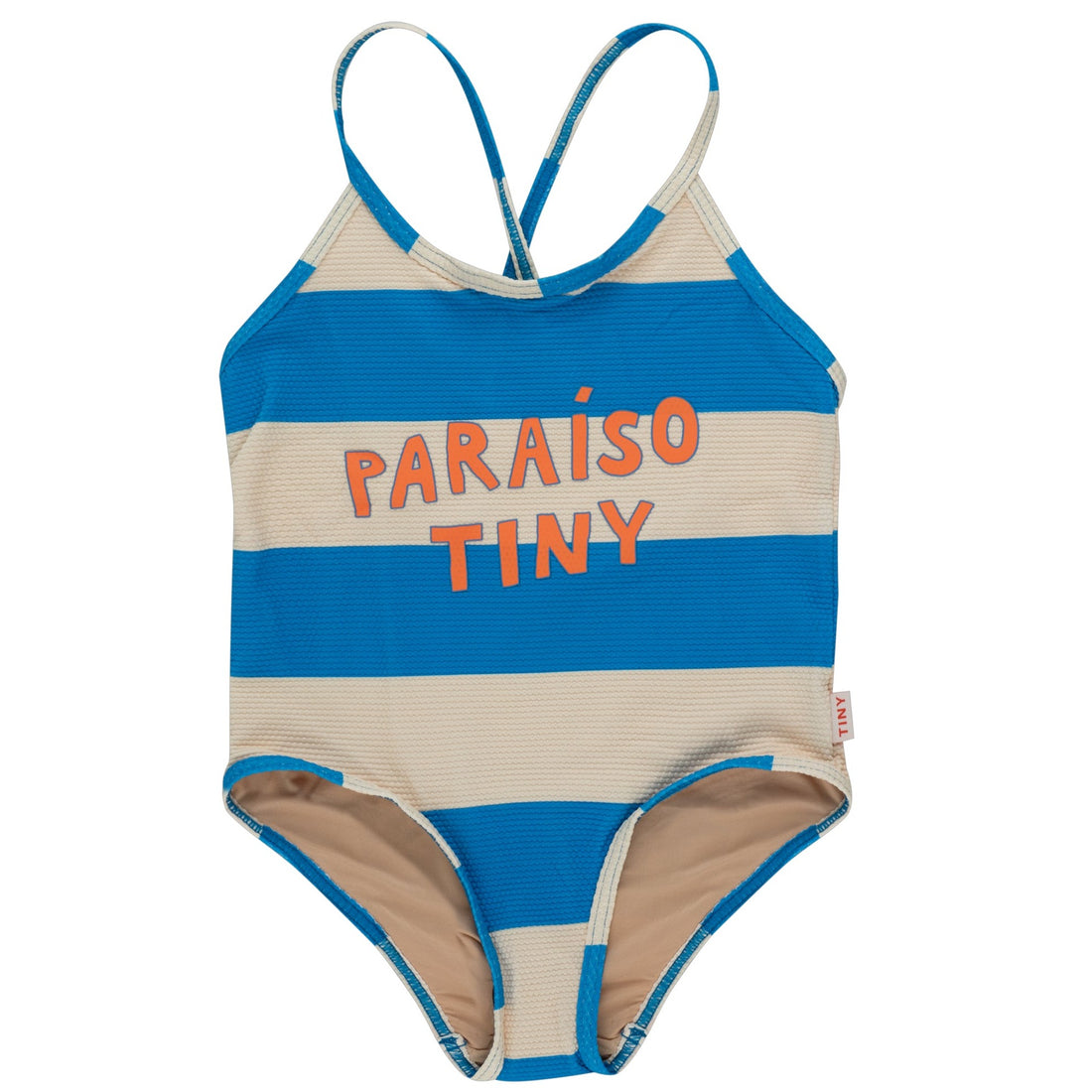 Tiny Cottons Light Cream/Lapis Blue Paraiso Swimsuit