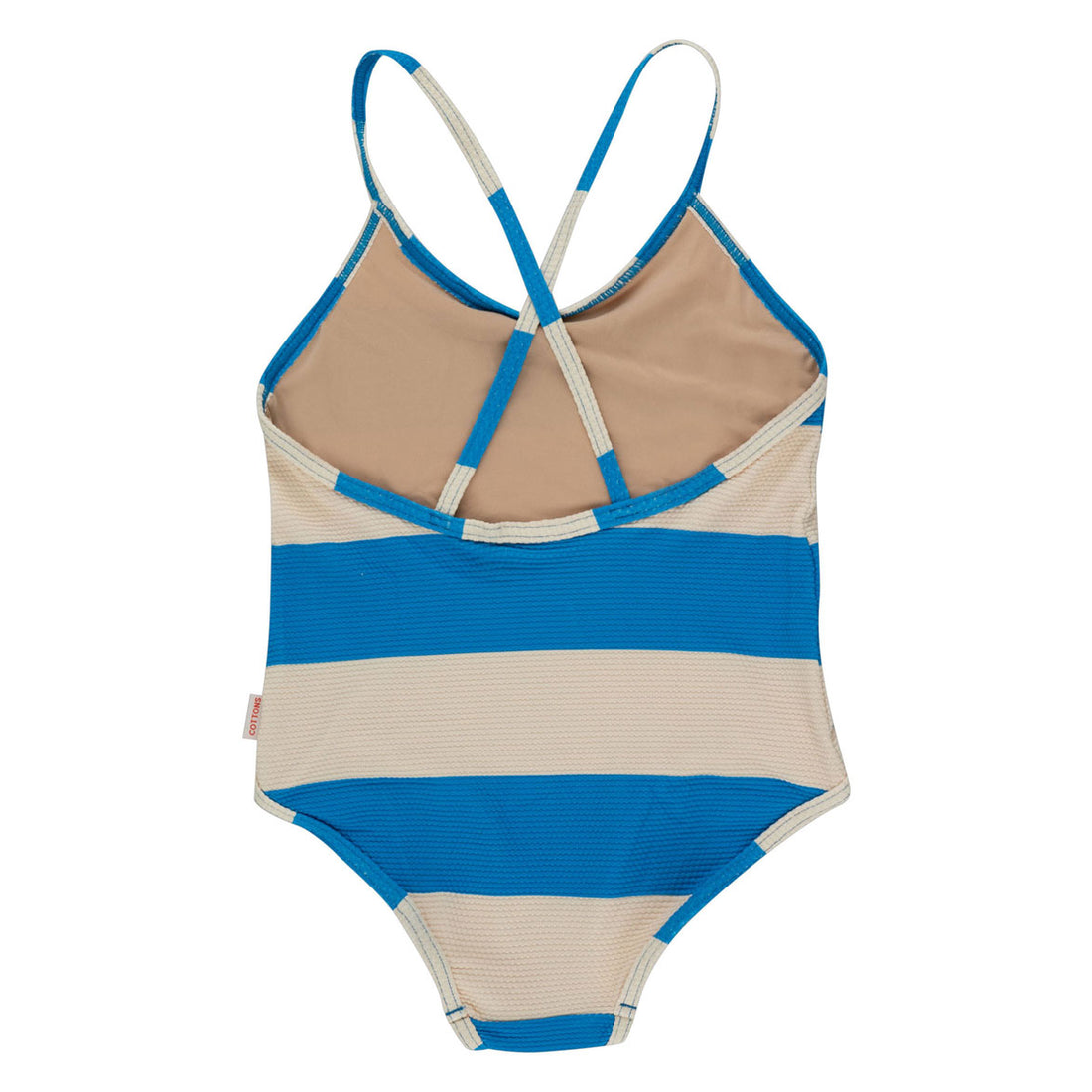 Tiny Cottons Light Cream/Lapis Blue Paraiso Swimsuit