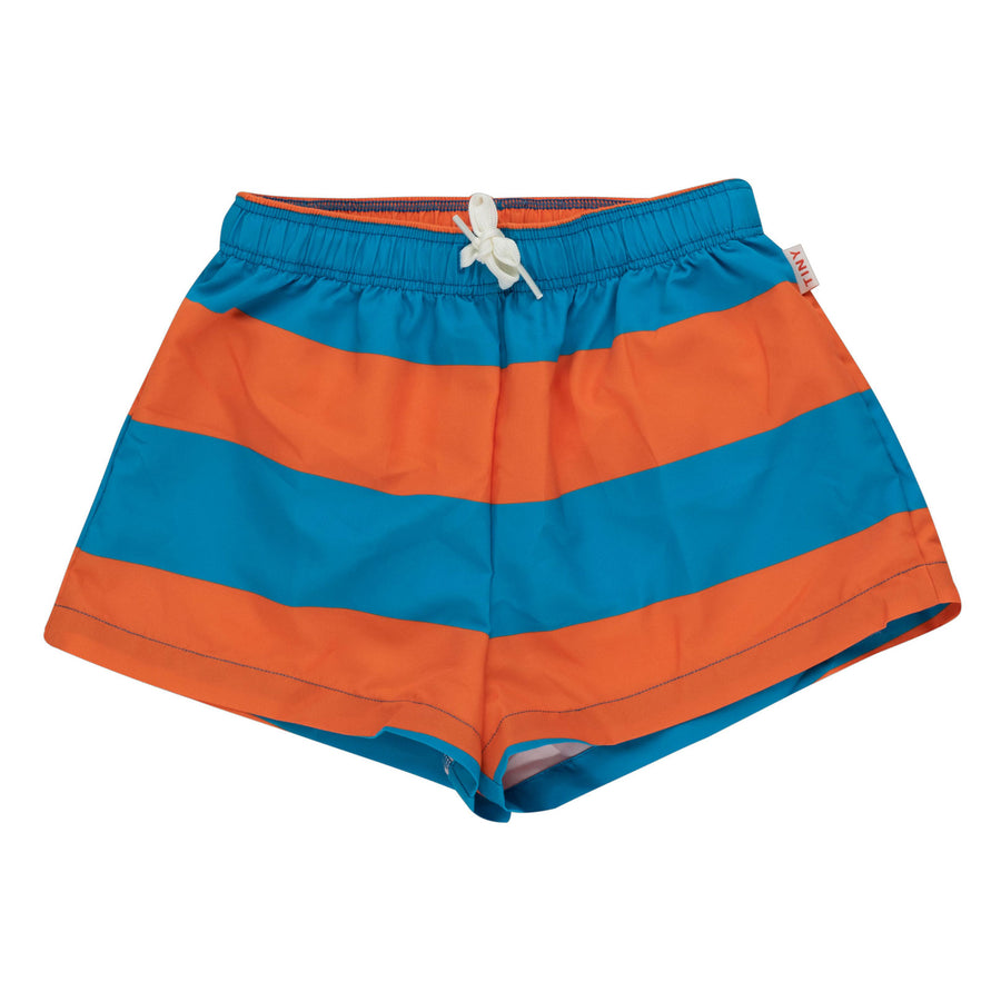 Tiny Cottons Tangerine/Lapis Blue Stripes Trunks