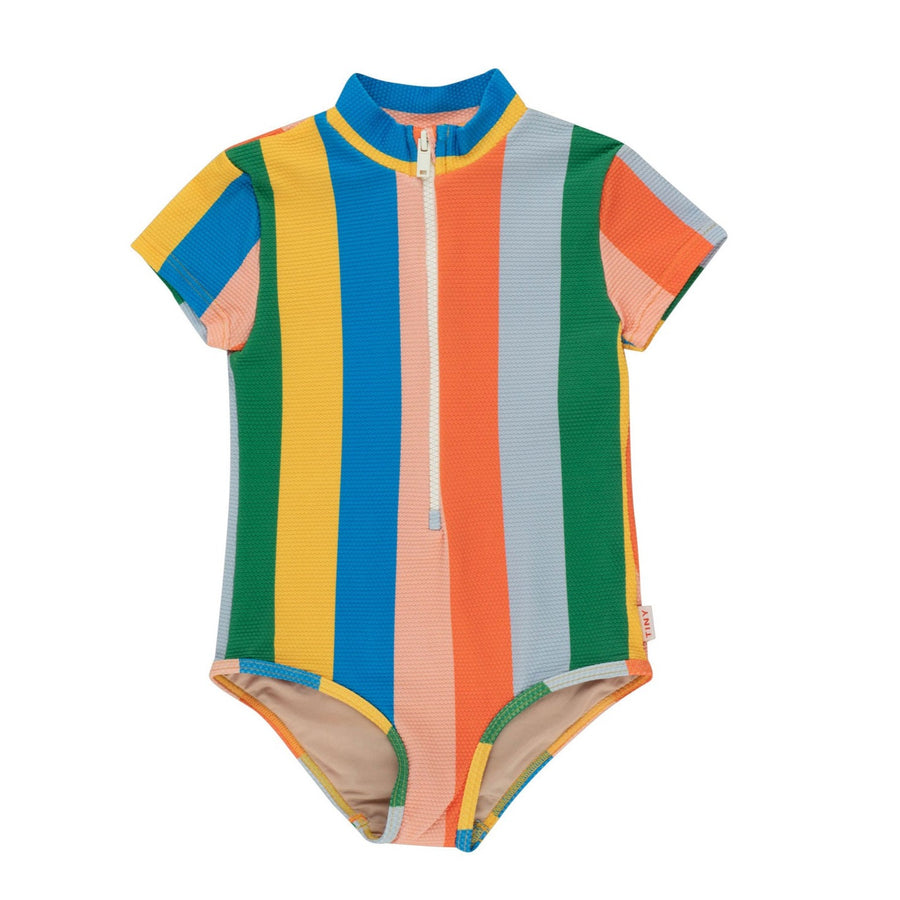 Tiny Cottons Multicolor Multicolor Stripes Swimsuit