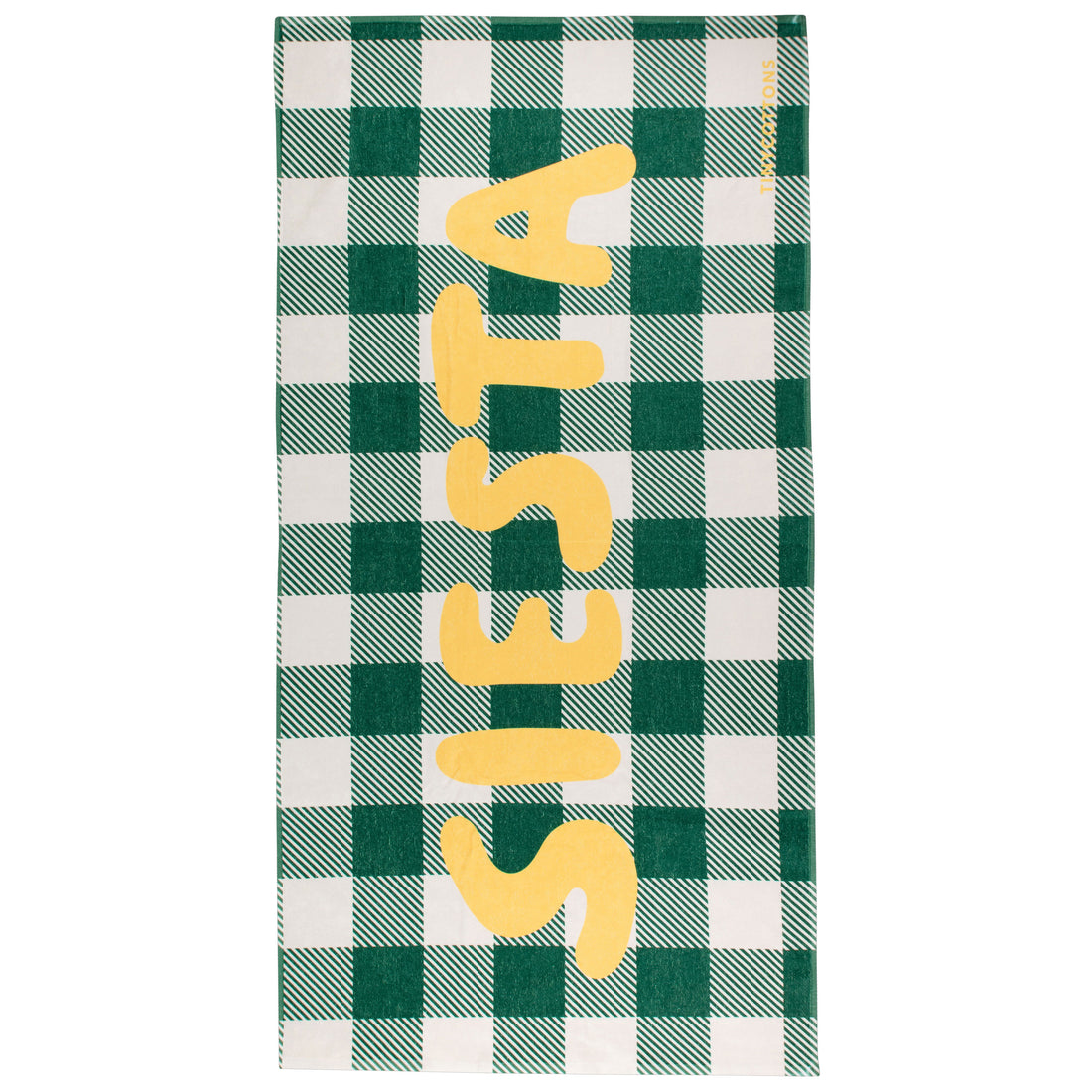 Tiny Cottons Light Cream/Pine Green Siesta Towel