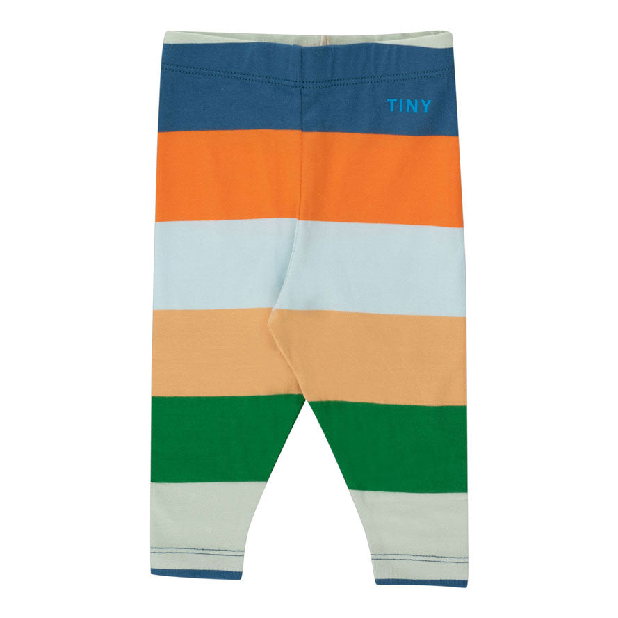 Tiny Cottons Tangerine/Almond/Pistachio Stripes Baby Pant