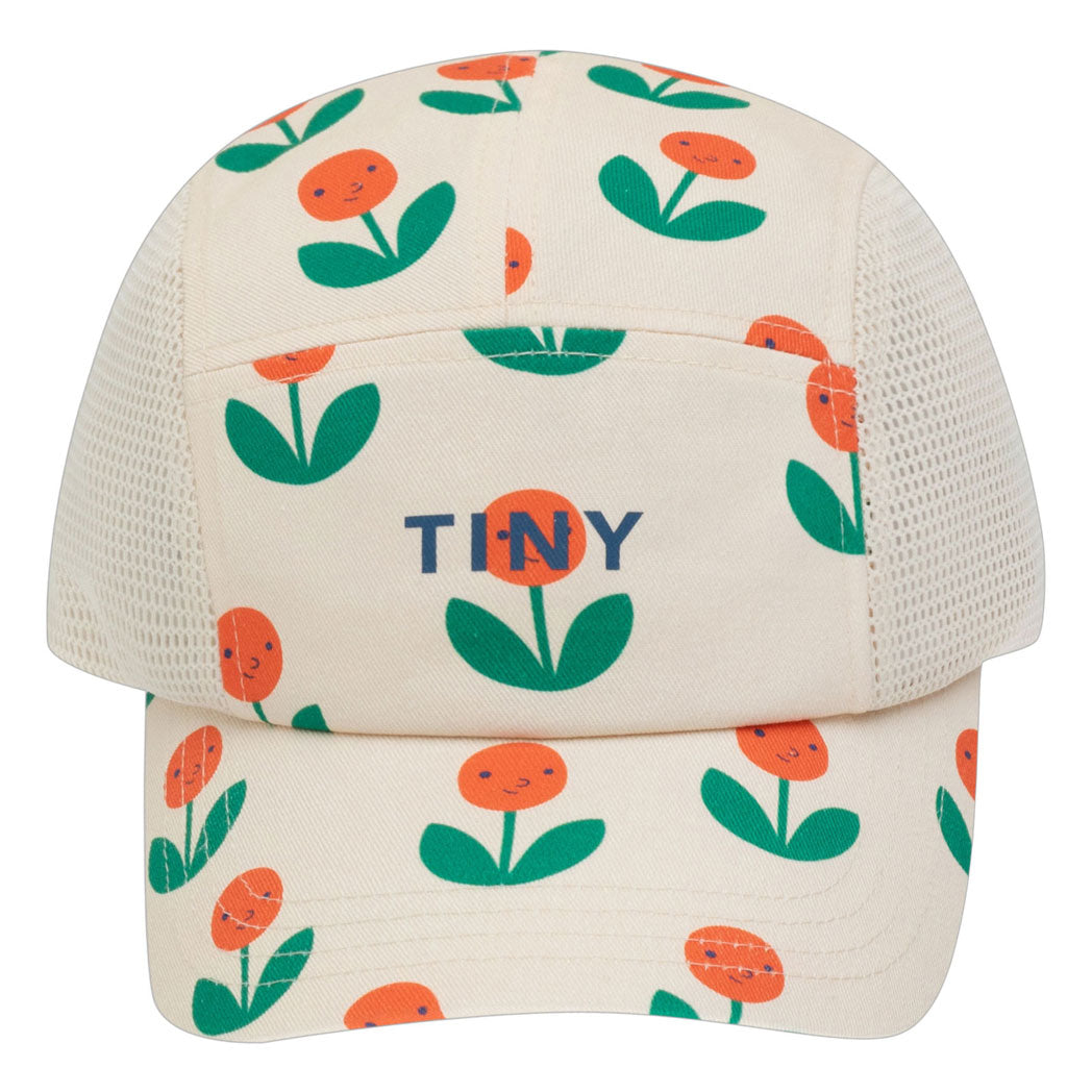 Tiny Cottons Light Cream Peonies Cap