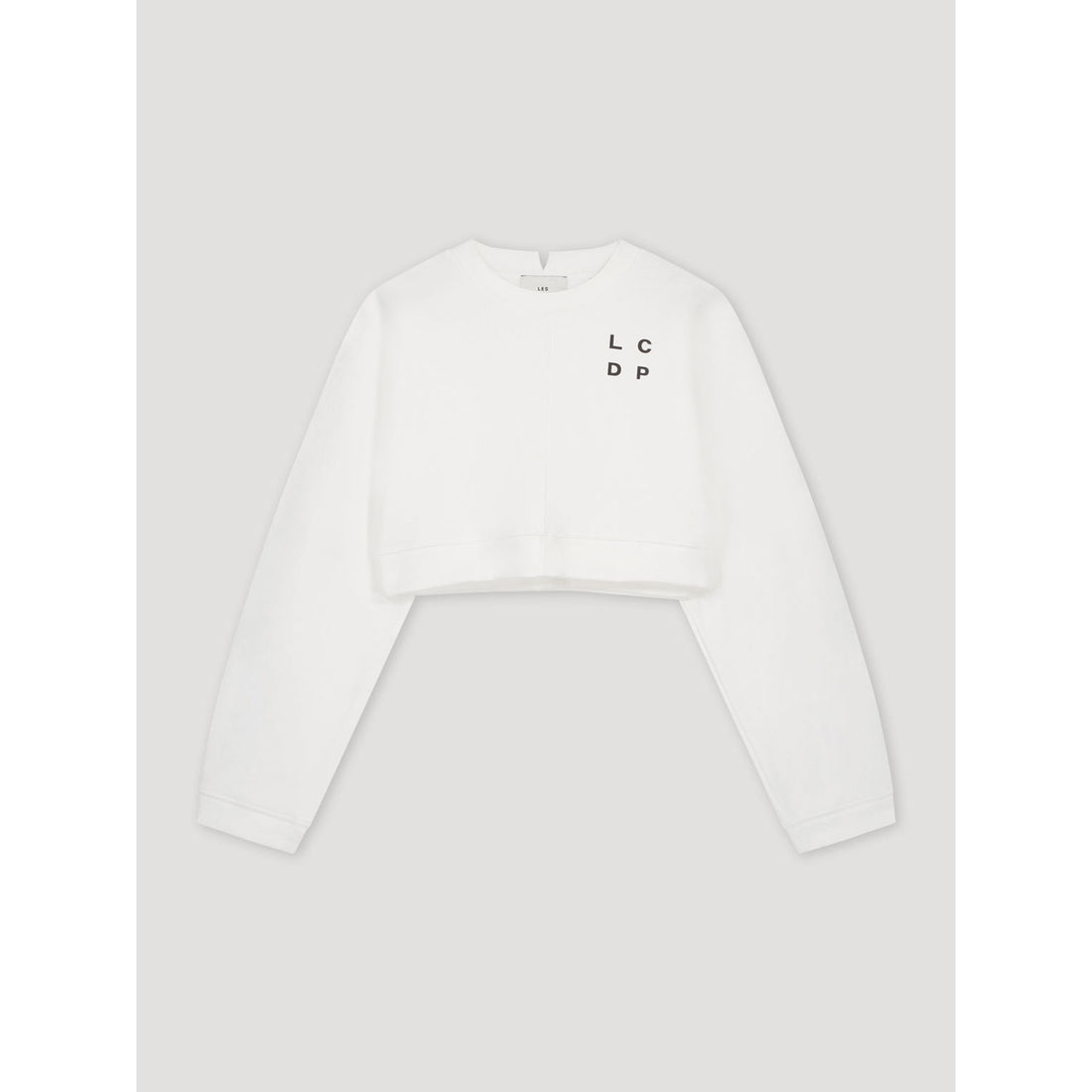 Les Coyotes De Paris Chalk White Cropped Logo Sweatshirt