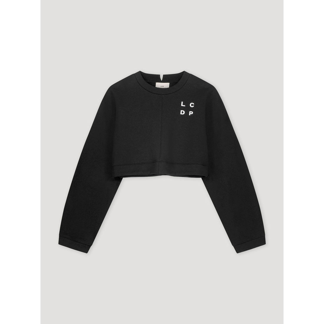 Les Coyotes De Paris Black Cropped Logo Sweatshirt