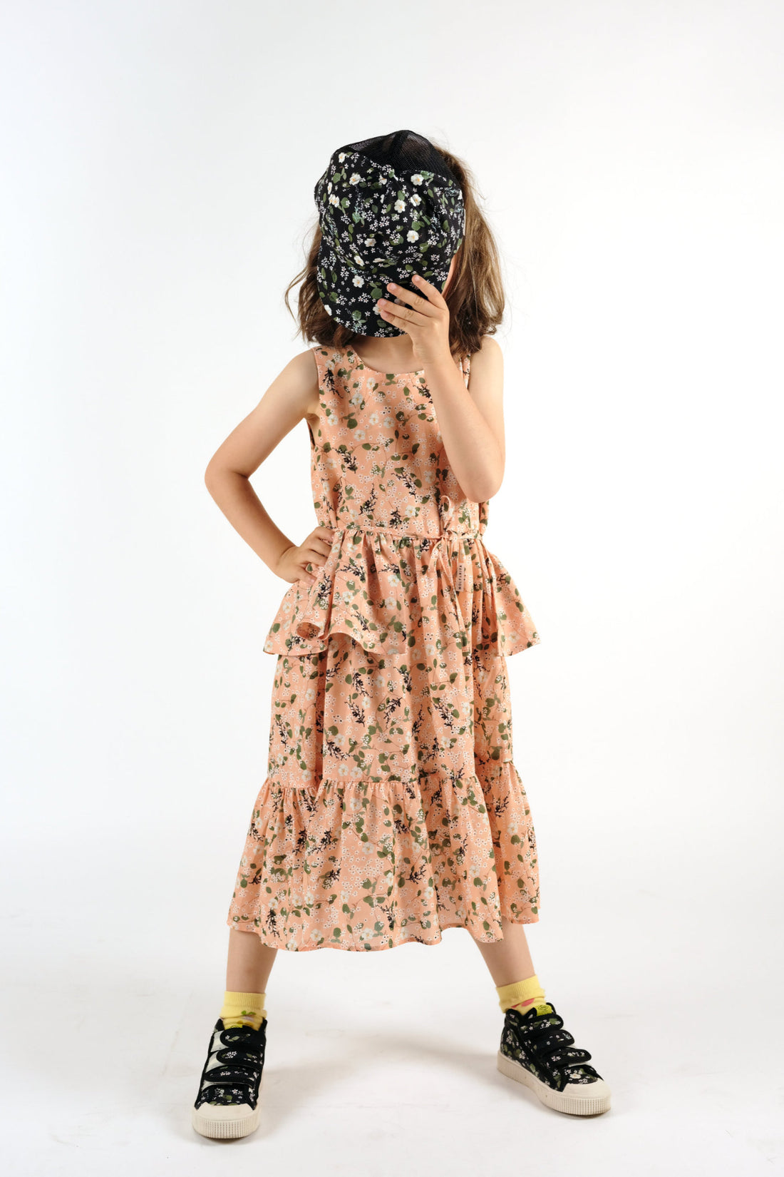 Wolf and Rita Peach Garden Placida Dress