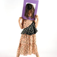 Wolf and Rita Peach Garden Placida Dress