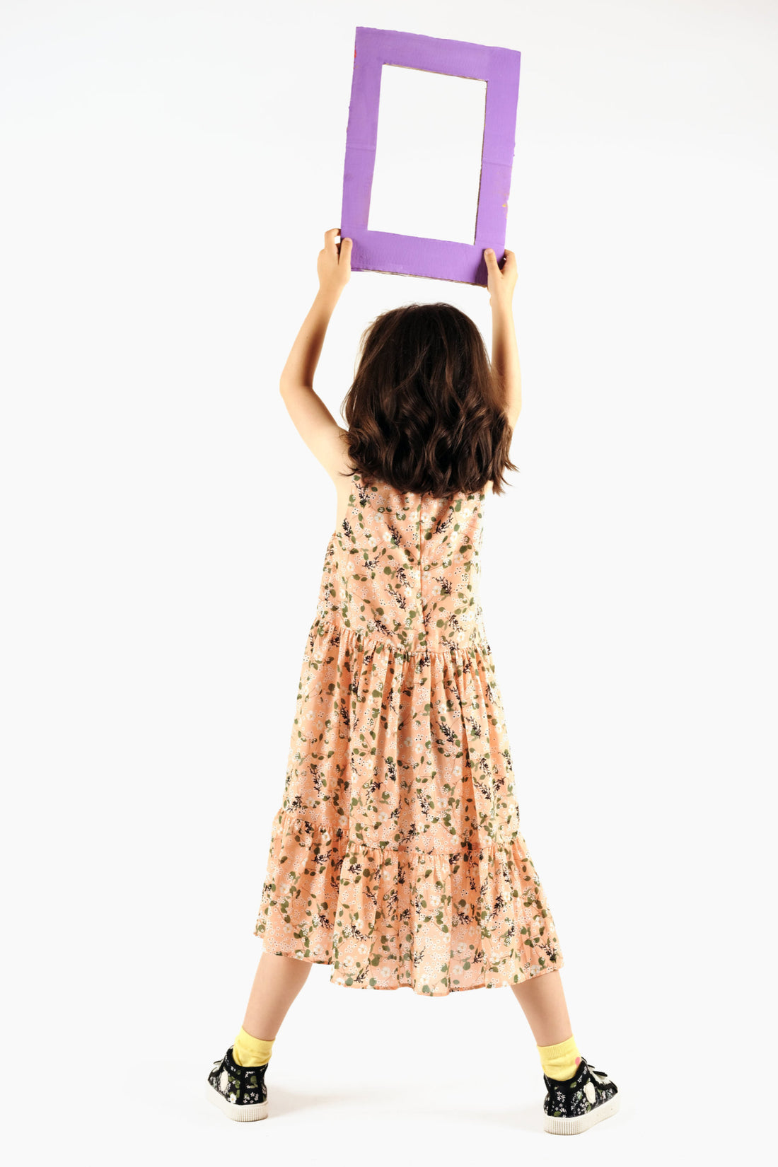 Wolf and Rita Peach Garden Placida Dress