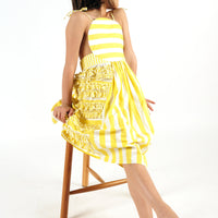 Wolf and Rita Yellow Stripes Amarilis Dress