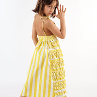Wolf and Rita Yellow Stripes Amarilis Dress