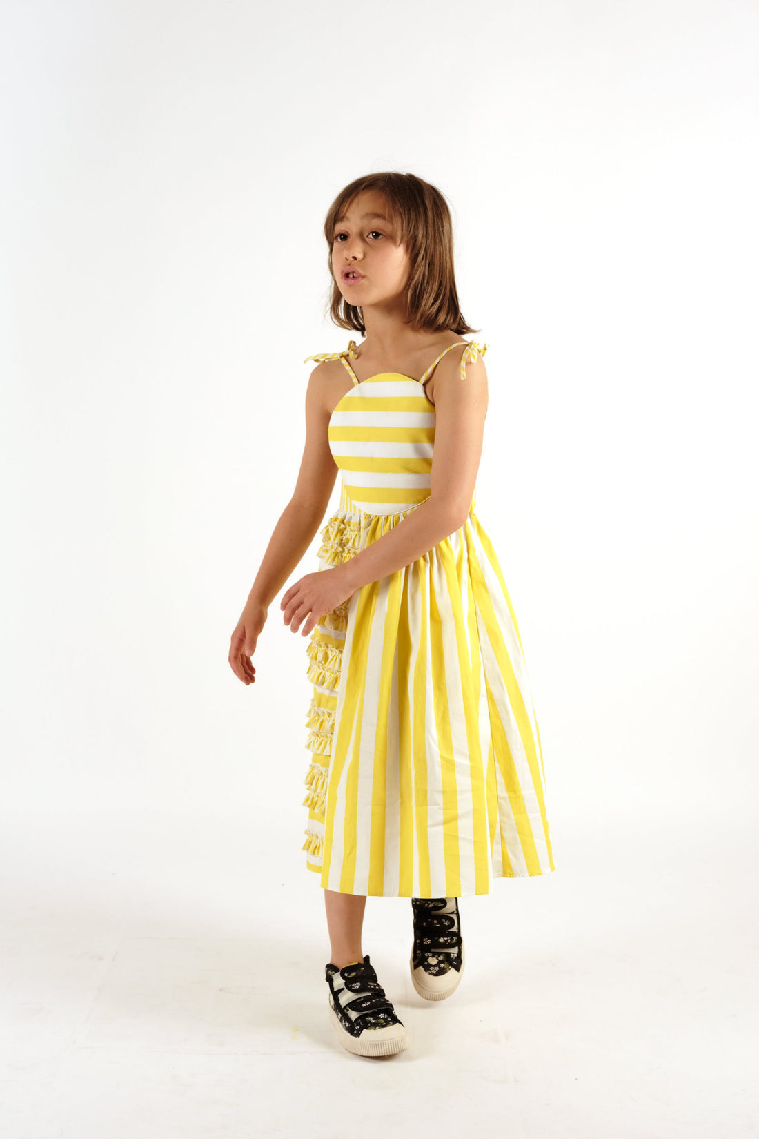 Wolf and Rita Yellow Stripes Amarilis Dress