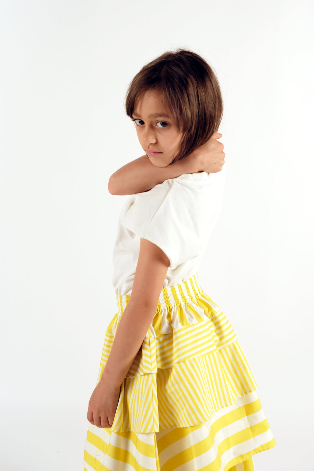 Wolf and Rita Yellow Stripes Deolinda Skirt