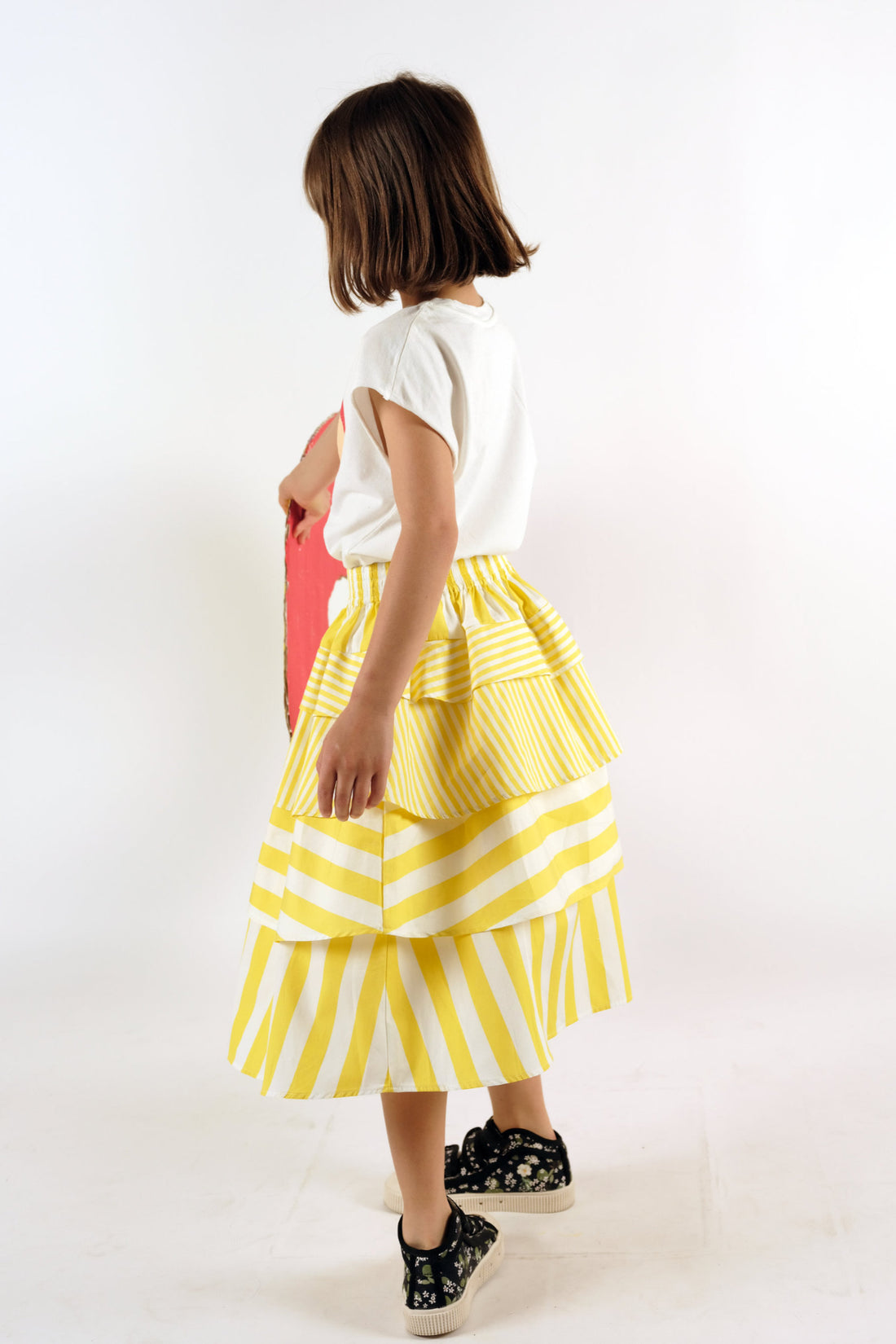 Wolf and Rita Yellow Stripes Deolinda Skirt