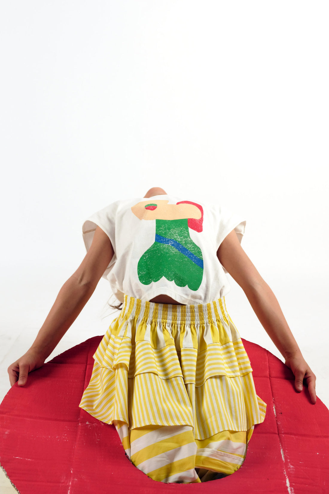 Wolf and Rita Yellow Stripes Deolinda Skirt