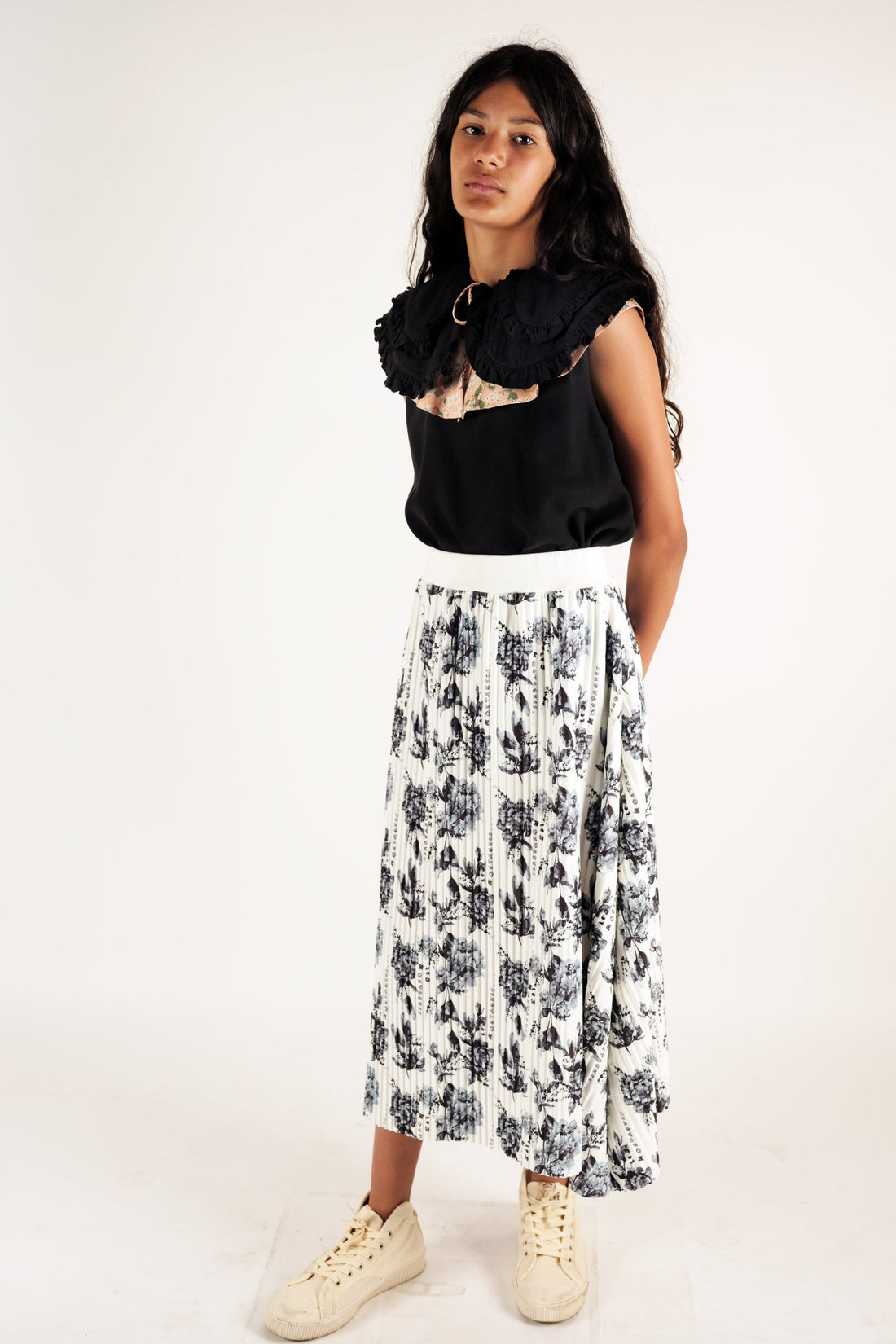 Wolf and Rita Flowers Cru Marlene Skirt