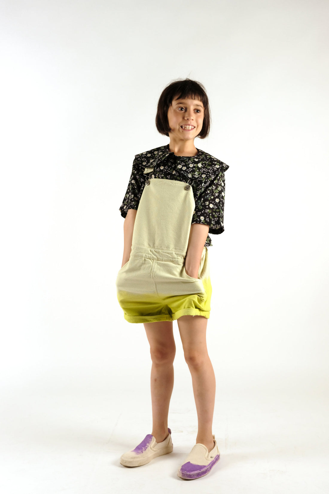 Wolf and Rita Dip Lime Fatima Romper