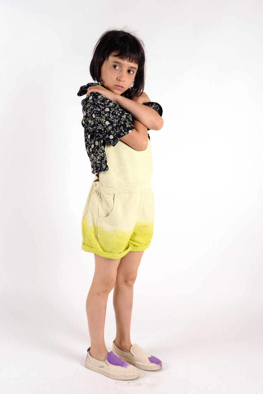 Wolf and Rita Dip Lime Fatima Romper